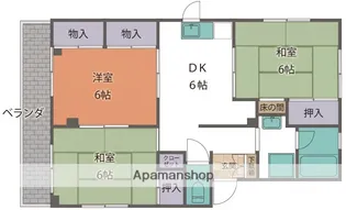 ヴァンベール91【202号室】の間取り