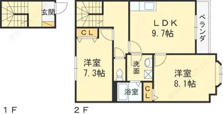 ヴィアレガーロ【203号室】の間取り