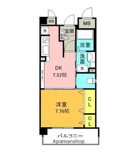 ジョナサン【402号室】の間取り