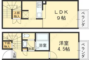 レオパレスステイシャイニィ岡【1階】の間取り