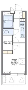 レオパレスセジュール高槻【2階】の間取り