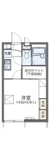 レオパレス星田Ⅱ【110号室】の間取り