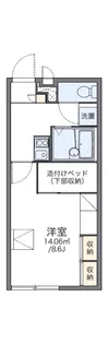 レオパレスコンフォート【2階】の間取り