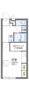 レオパレス東香里【103号室】の間取り