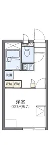 レオパレスREVEUER【106号室】の間取り
