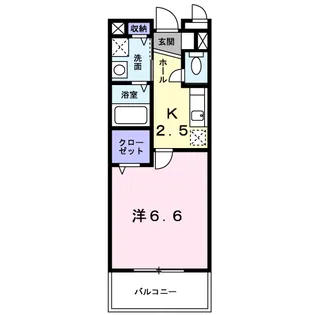 カーサポポラーレ【2階】の間取り