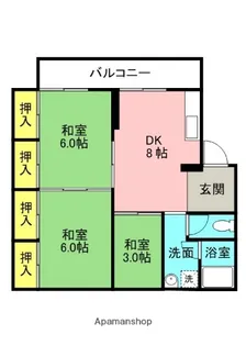 プライブ香里園【301号室】の間取り