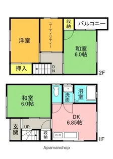 大阪府交野市向井田1丁目【一戸建】の間取り