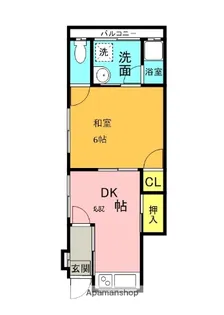 ハイツ田宮【1階】の間取り