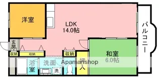 レジデンス松栄Ⅱ【2階】の間取り