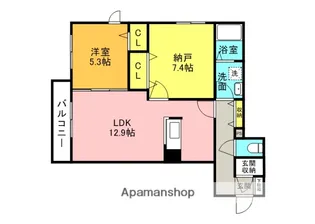 メゾンK&T【2階】の間取り