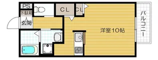 クリサンスコート【103号室号室】の間取り