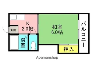 クレジール牧野 B棟【2階】の間取り