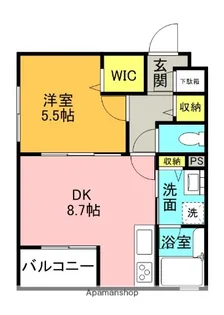 コンフォート枚方元町【3階】の間取り