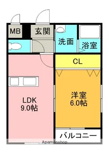 クラウディア香里ケ丘【1階】の間取り