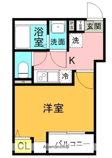 モダンアパートメント枚方上之町【3階】の間取り