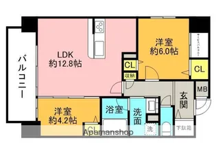 1SLDKの間取り画像