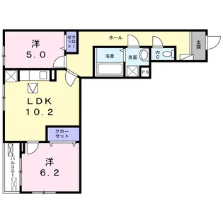 フォレ・リヴィエール【1階】の間取り