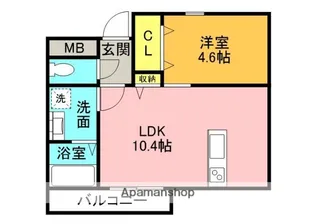 ウインドヒル御殿山【102号室】の間取り