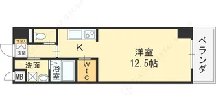 リベルテ交野【4階】の間取り