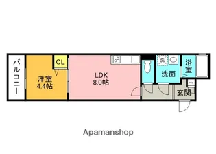 ALEGRIA四条畷【1階】の間取り