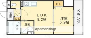 クリエオーレ藤阪元町【3階】の間取り