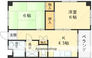翠香マンション【205号室】の間取り