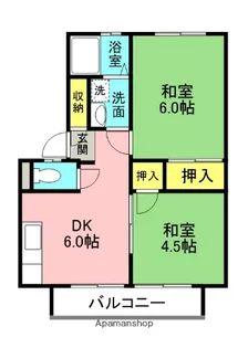 大阪府寝屋川市大利元町【アパート】の間取り