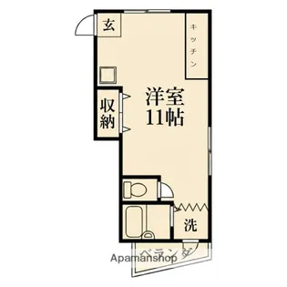 プチシャトー御殿山【3階】の間取り