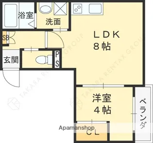 大阪府守口市藤田町2丁目【アパート】の間取り