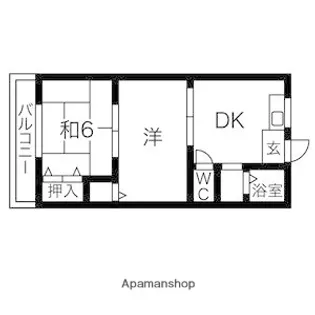 プレアール南住吉【2階】の間取り