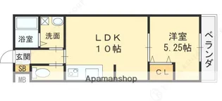 アンファンド デュー牧野【302号室】の間取り