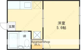 アルビオンハイツ【22号室】の間取り