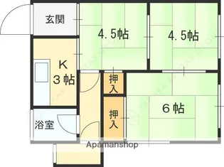 山城荘【2階】の間取り