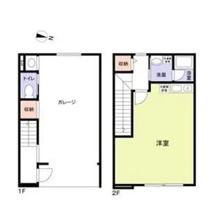 大阪府枚方市岡南町【テラスハウス】の間取り