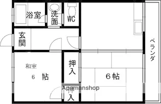 大森文化A棟【24号室】の間取り