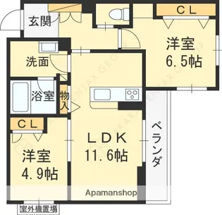 シャーメゾン アヴァンス【3階】の間取り