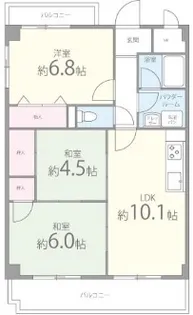 コウジィーコート忍ケ丘【1階】の間取り