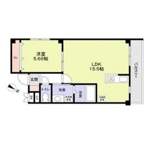 ENDLESSLY北中振【3階】の間取り