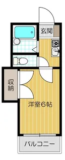 シャルマン河原【405号室号室】の間取り