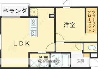 MACHIMOKU KUZUHA【3階】の間取り