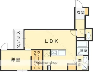 MACHIMOKU KUZUHA【104号室】の間取り