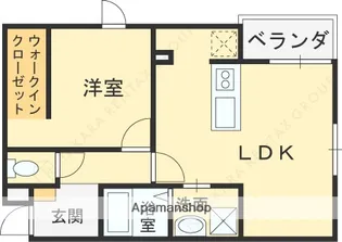 MACHIMOKU KUZUHA【201号室】の間取り