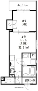 クリエオーレ牧野本町【1階】の間取り
