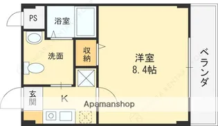 ダブルツリー7番館【3階】の間取り