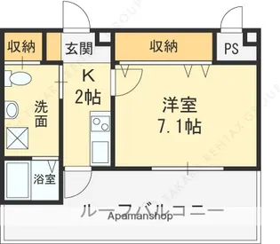 ダブルツリー7番館【5階】の間取り