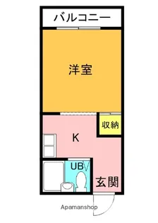 氷室第二ハイツ【104号室】の間取り