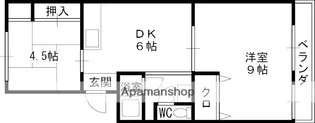 大阪府高槻市富田町1丁目【マンション】の間取り