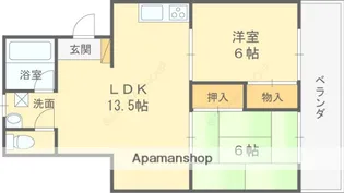 YUUハイツ【3階】の間取り