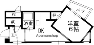 大阪府高槻市土橋町【マンション】の間取り